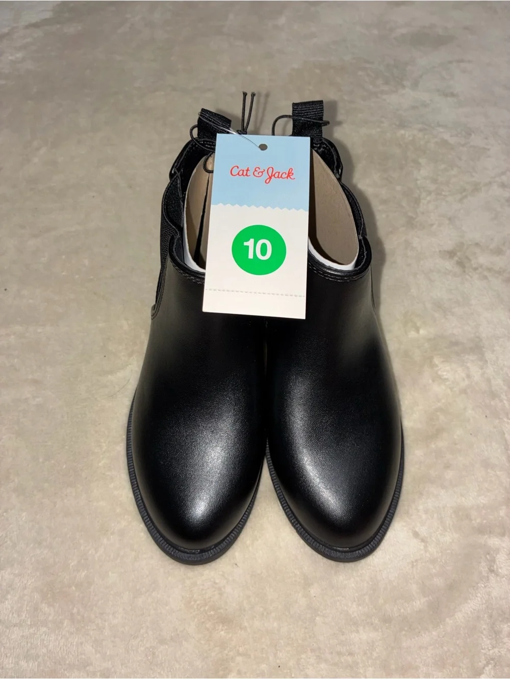 Cat & Jack Black Kids Chelsea Ankle Boots